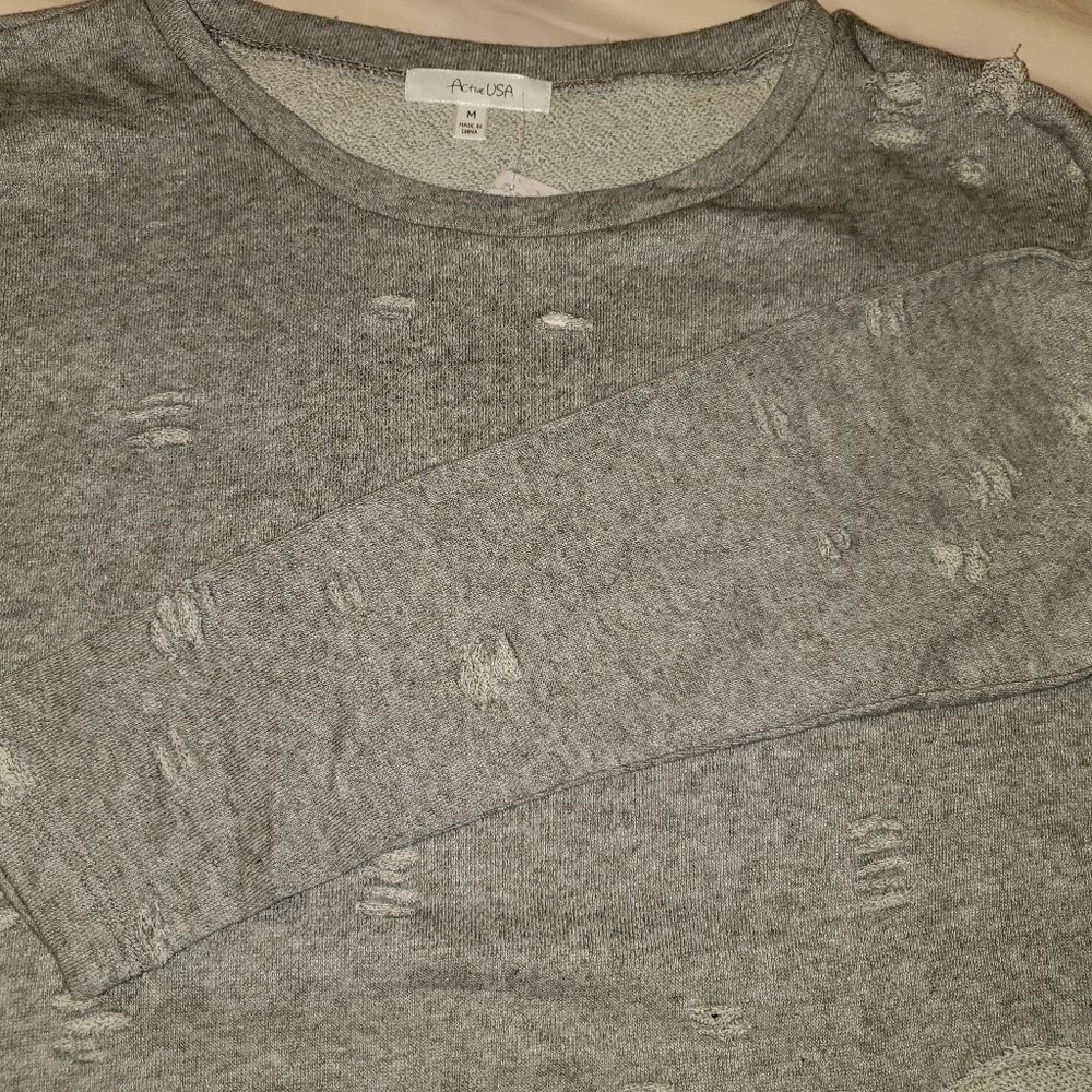 Distressed Sweatshirt dress/tunic  - Picture 6 of 8